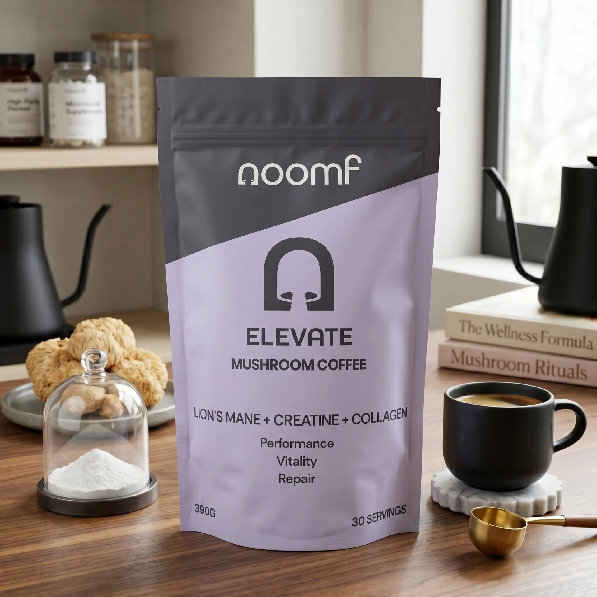 Elevate Lions Mane Mushroom Coffee